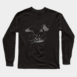 Swan of Judgement Drawing (Dark) Long Sleeve T-Shirt